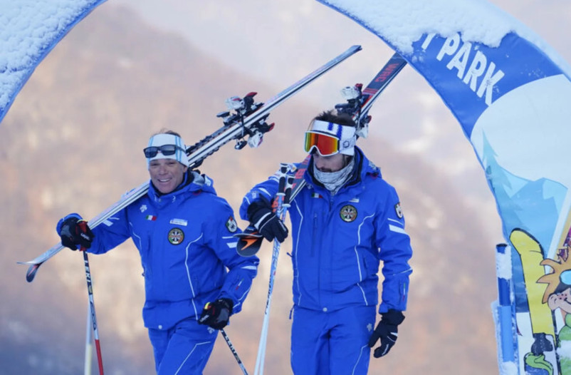 media.Lezioni di sci polsa